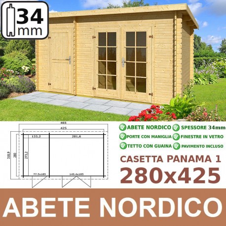 casetta in legno Panama 1 280x425
