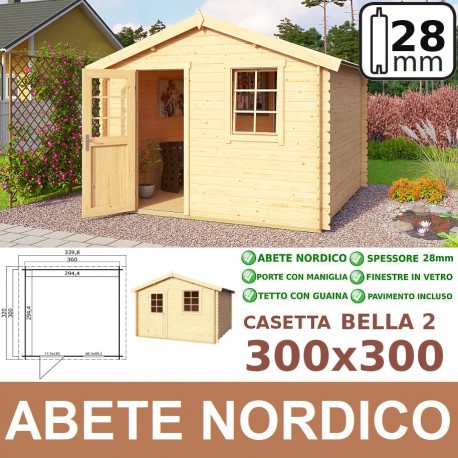 casetta in legno Bella 300x300