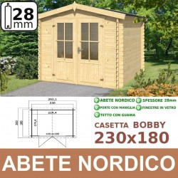 casetta in legno BOBBY 230x180