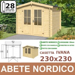 casetta in legno IVANA 230x230