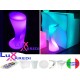 Sgabello sedia luminoso LED multicolore colorato arredi luminosi
