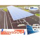 struttura pensilina carport per pannelli solari fotovoltaici parcheggio parking novasol madelux schema